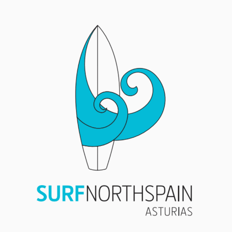 Surf en llanes. logo surf north spain